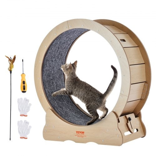 Cat Exercise Wheel, Large Cat Treadmill Wheel for Indoor Cats, 29.5