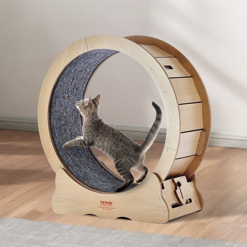 Cat Exercise Wheel, Large Cat Treadmill Wheel for Indoor Cats, 29.5